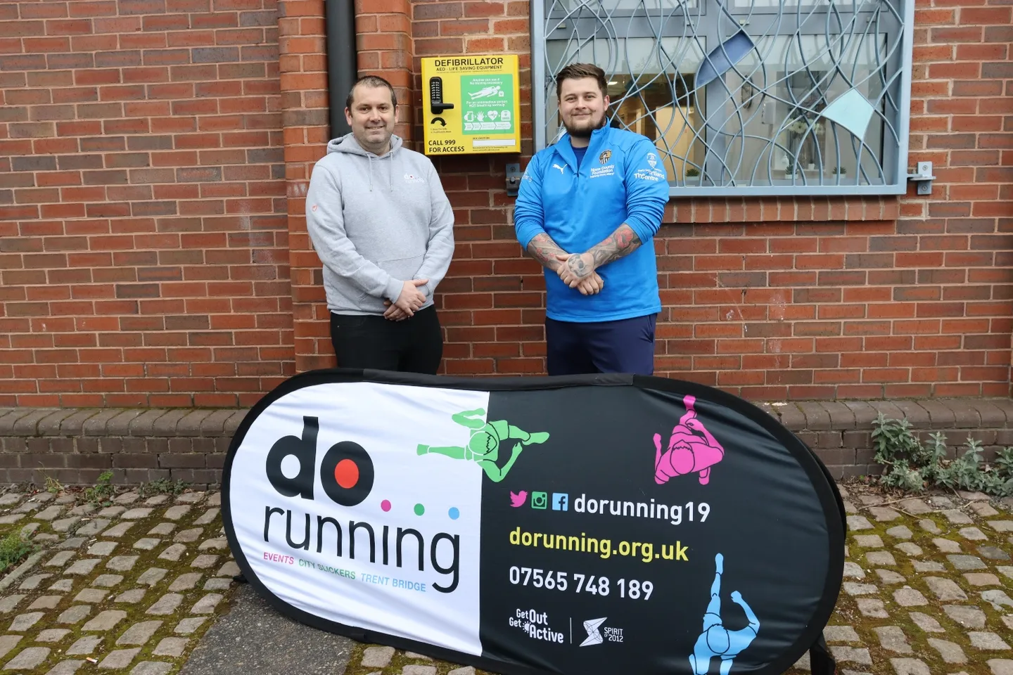 Notts County Foundation announce installation of defibrillator at the Portland Centre